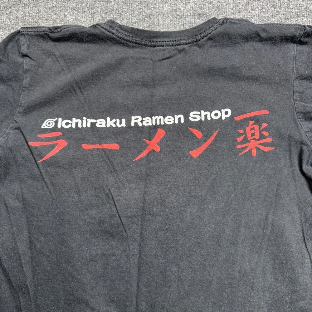 Naruto Shippuden Ichiraku Ramen Shop Graphic Tee Mens‎ M Black Anime T-Shirt